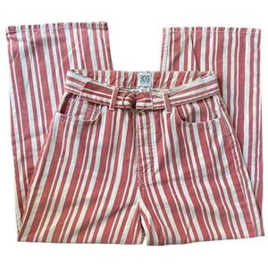 bdg austen belted cropped high rise wide leg jeans